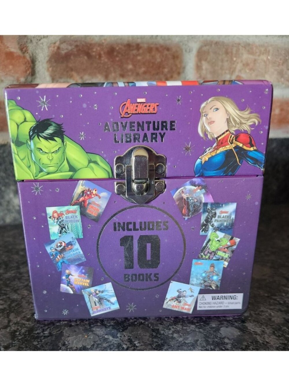 NEW Marvel Avengers Adventure Library : 10 Paperback Storybooks w/ Keepsake Box